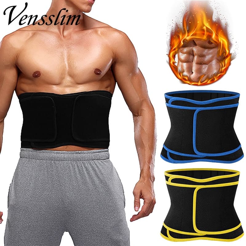 Modelador De Corpo Masculino Neoprene Sauna Treino Cintura Trainer Trimmer Cinto Suor Barriga Shapewear