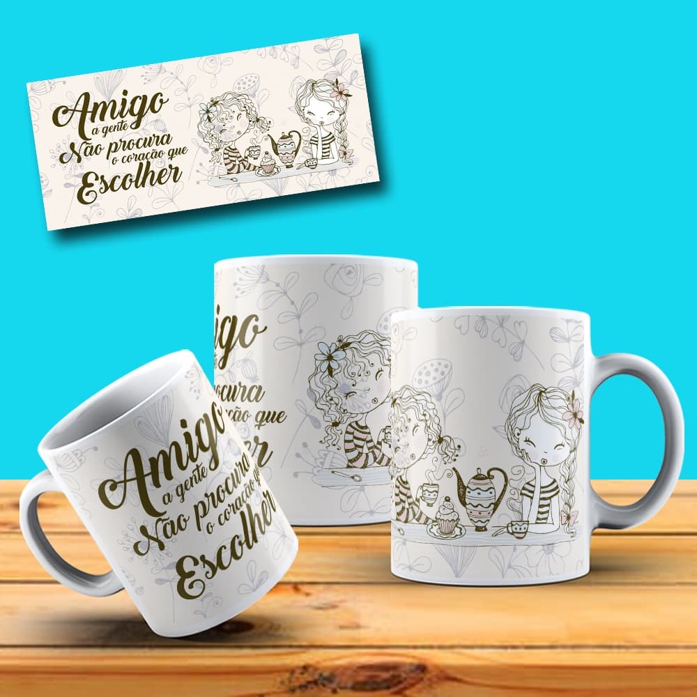 CANECA PERSONALIZADA DIA DO AMIGO - SUAVE DOÇURA