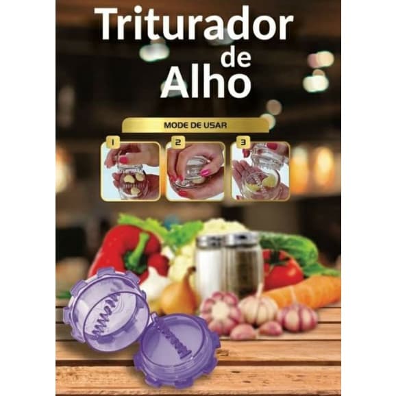 Moedor e Triturador de Alho Anatomico