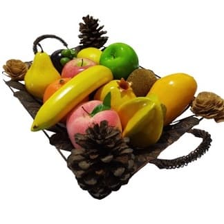 Kit 12 Frutas Artificiais Decorações Fruteira Super Realista