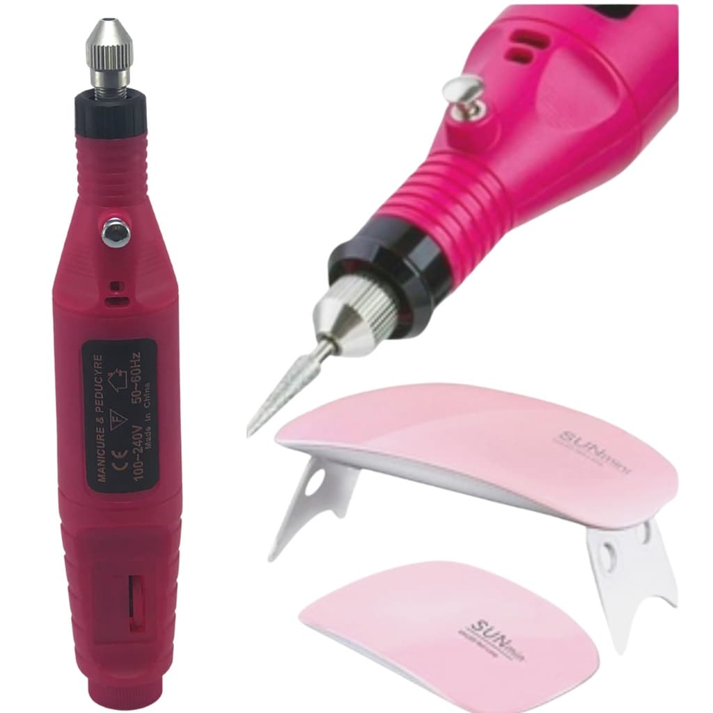 Kit Manicure Lixadeira + Cabine Sun Mini