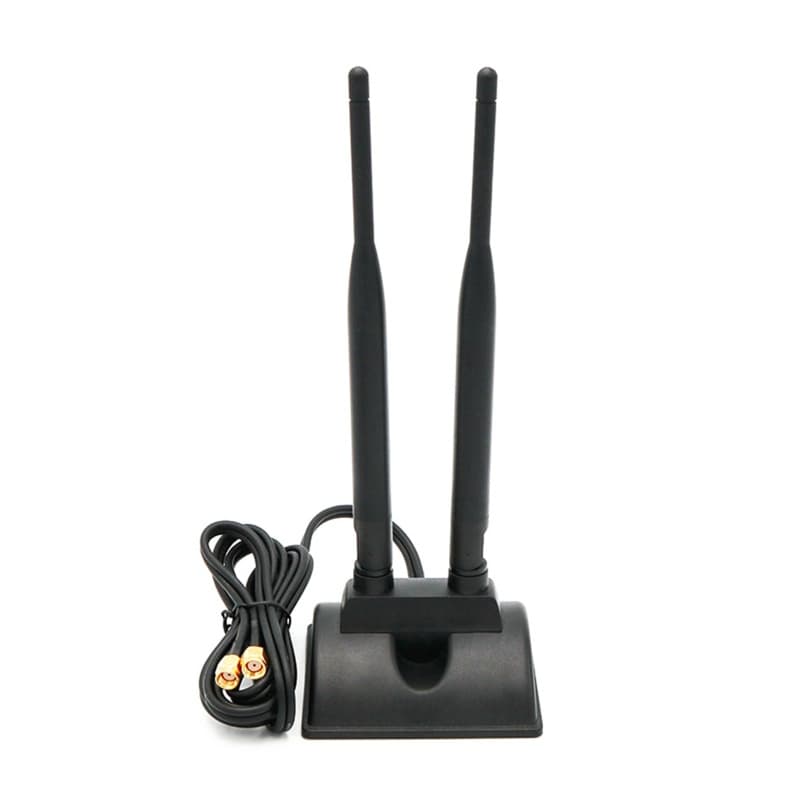 Antena Estone WiFi Dual Band 2 4GHz 5 0GHz Com Base Magnética De Conector RP-SMA Para Adaptador De Roteador