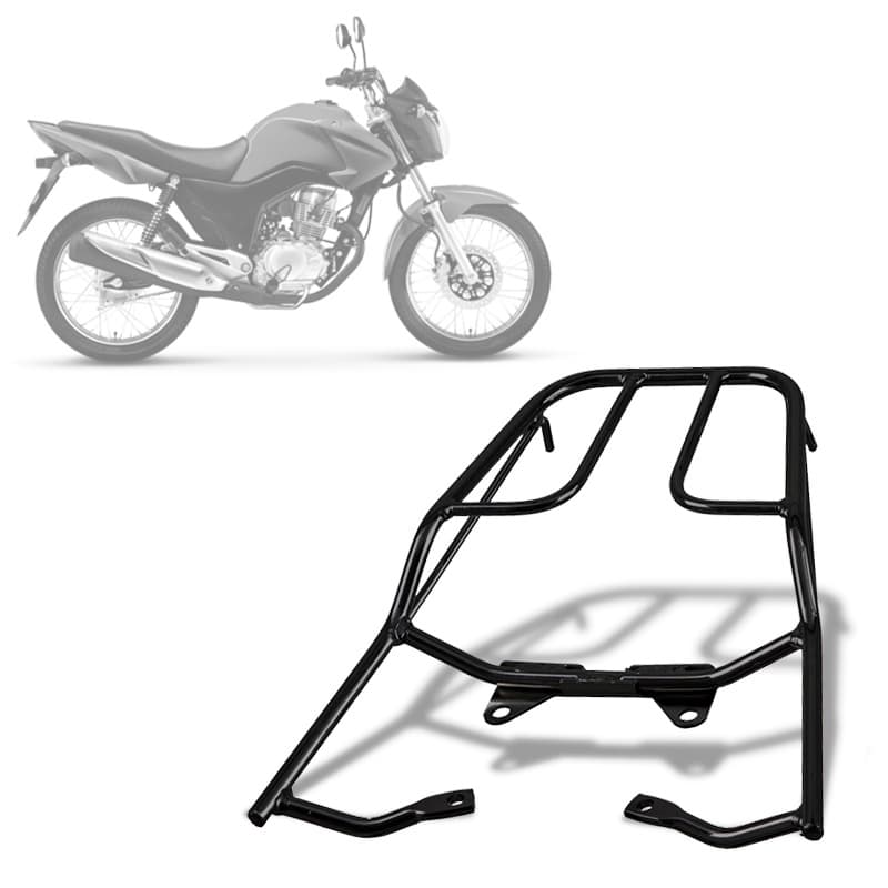 Bagageiro Churrasqueira Moto Titan Fan125/150 2014/2015 - Fan 160 Start 160 2015 À 2022 Reforçado