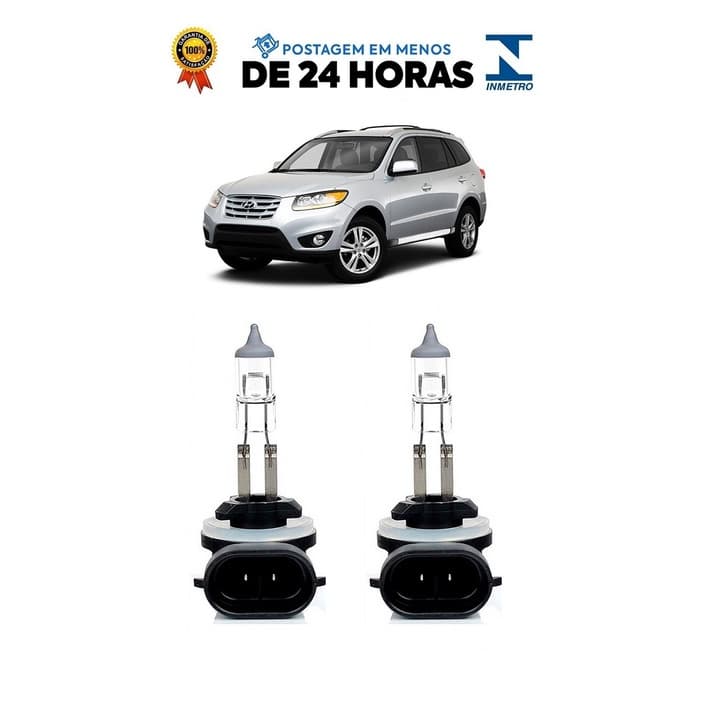 Par Lampada Farol de Milha Santa Fé 2007 2008 2009 2010 2011 2012 2013 2014 2015 2016 H27