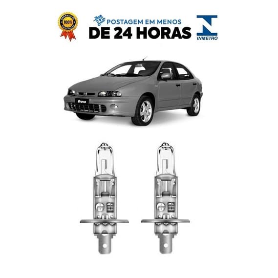 Par Lampada Farol de Milha Brava 1997 1998 1999 2000 2001 2002 2003 2004 2005 2006 2007 H1