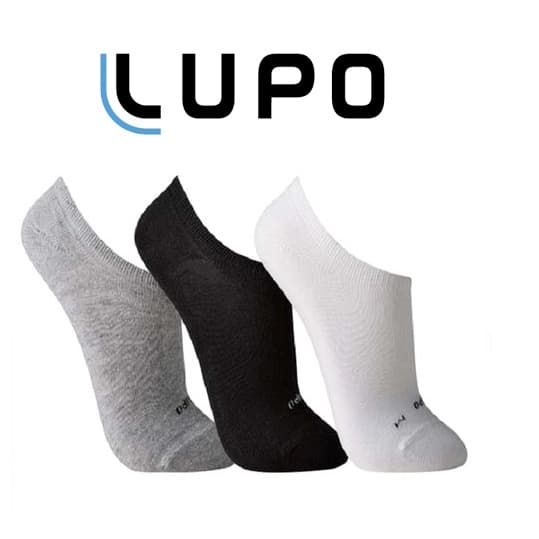 Kit 3 pares meia Lupo Soquete Unissex