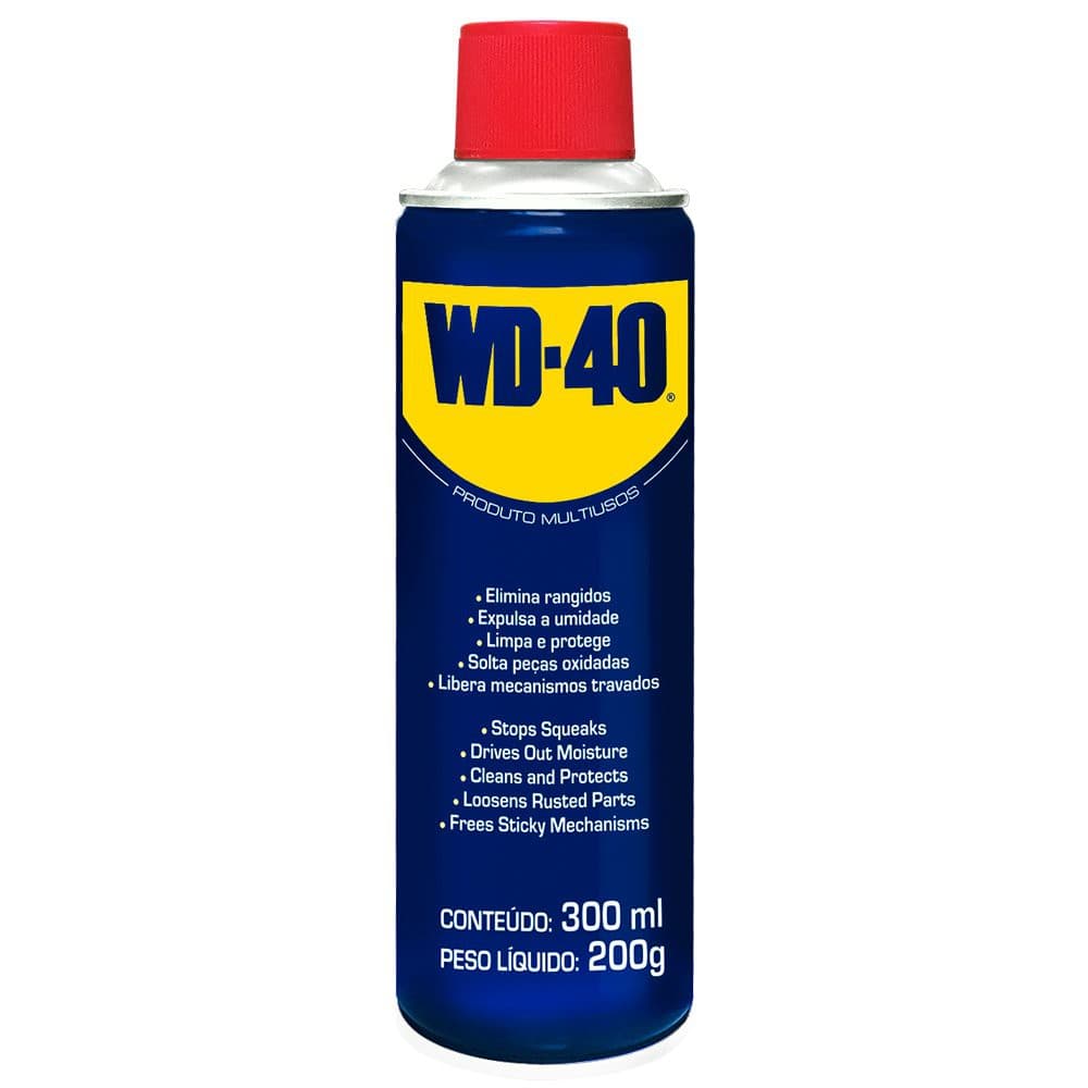 Óleo Lubrificante Desengripante WD-40 Multiuso 300ml Spray Aerosol Ferramentas Proteção Manutenção wd40