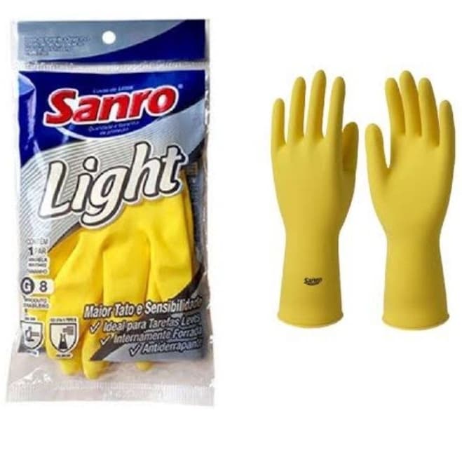 Luvas Plásticas permanente de mão para limpeza