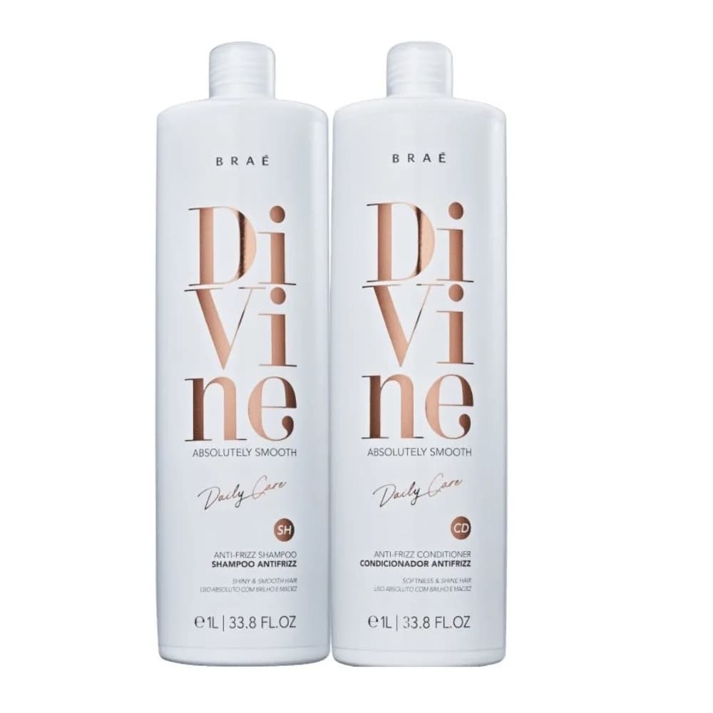 Kit Braé Divine Duo Anfrizz Shampoo E Condicionador - 2x1000ml