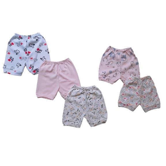 Kit 3 Shorts Bebê Estampado 100% Algodão Suedine Atacado