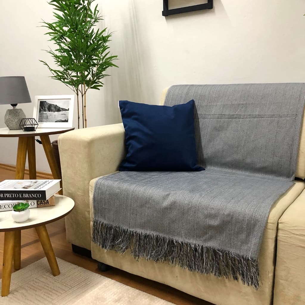 Xale Manta para Sofá Grande Premium 3 Lugares Decorativa Protetora
