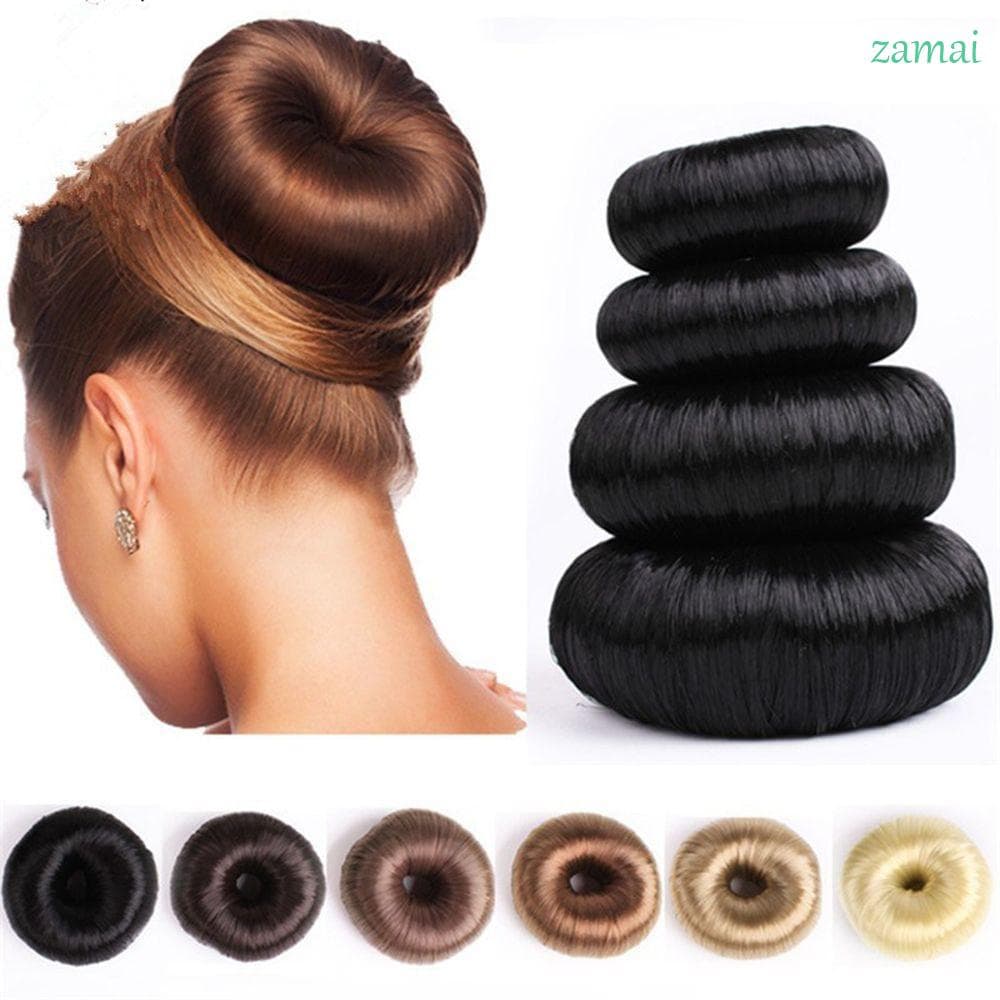 Zamai Marrom Bege Preto Acessórios Para O Cabelo Grampo De Cabelo Peruca De Cabelo Anel De Donut Shaper