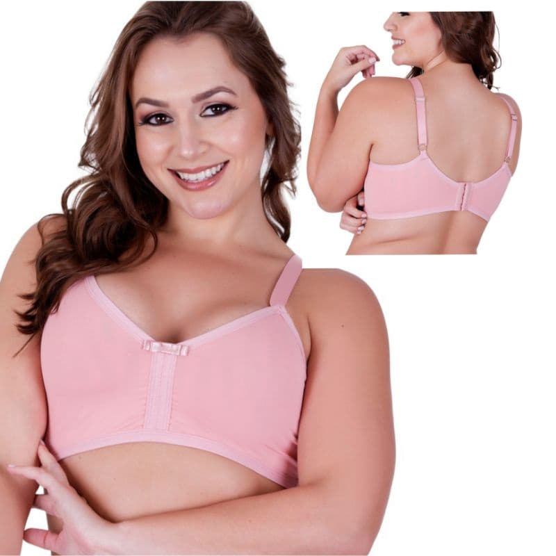 Sutiã Plus Size Reforçado Sustentação sem Bojo Pala Dupla Josi
