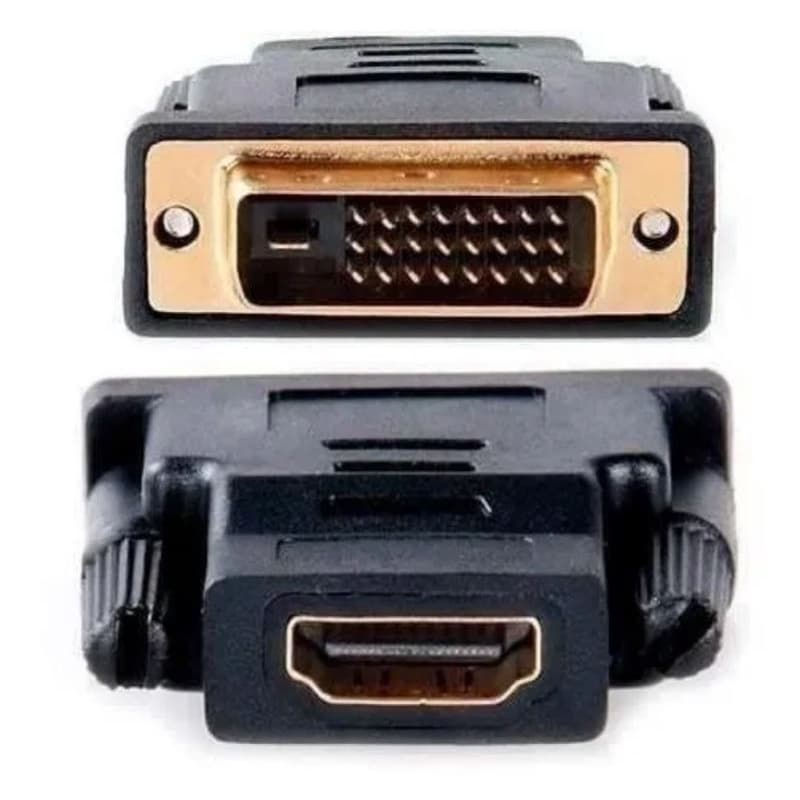 2 Cabo Adaptador Hdmi X Dvi-d 24+1 Conversor Hdmi Femea