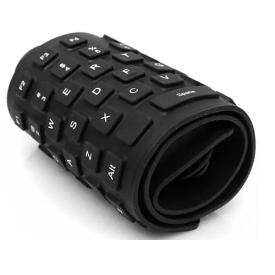 Teclado Flexível  Usb Dobrável - Emborrachado