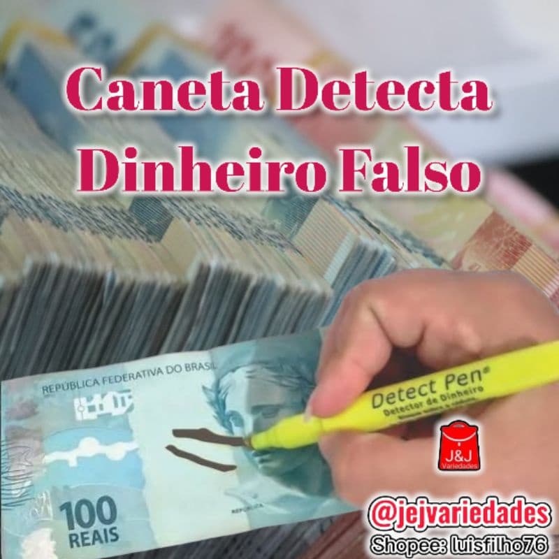 Caneta detecta Dinheiro Falso De Forma Rápida.
