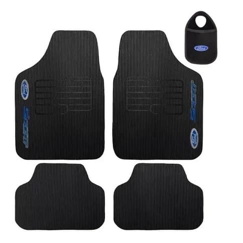 Jogo Tapete Carro + Lixeira Ford Courier 2000 2001 2002 2003