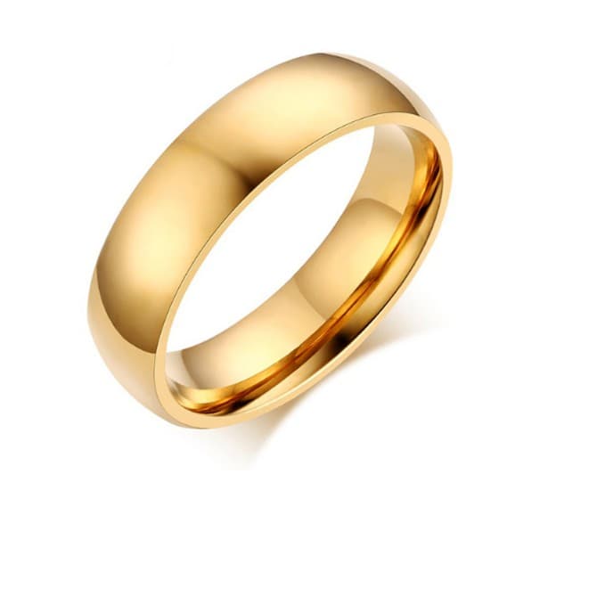 Unidade aliança casamento e noivado 6mm Moedas