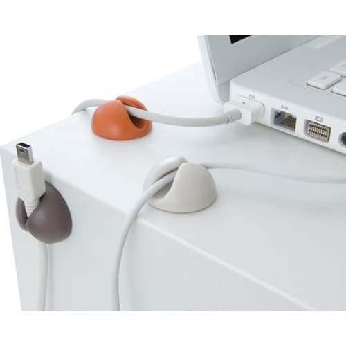 Kit Com 10 Suportes De Mesa Organizador De Cabos