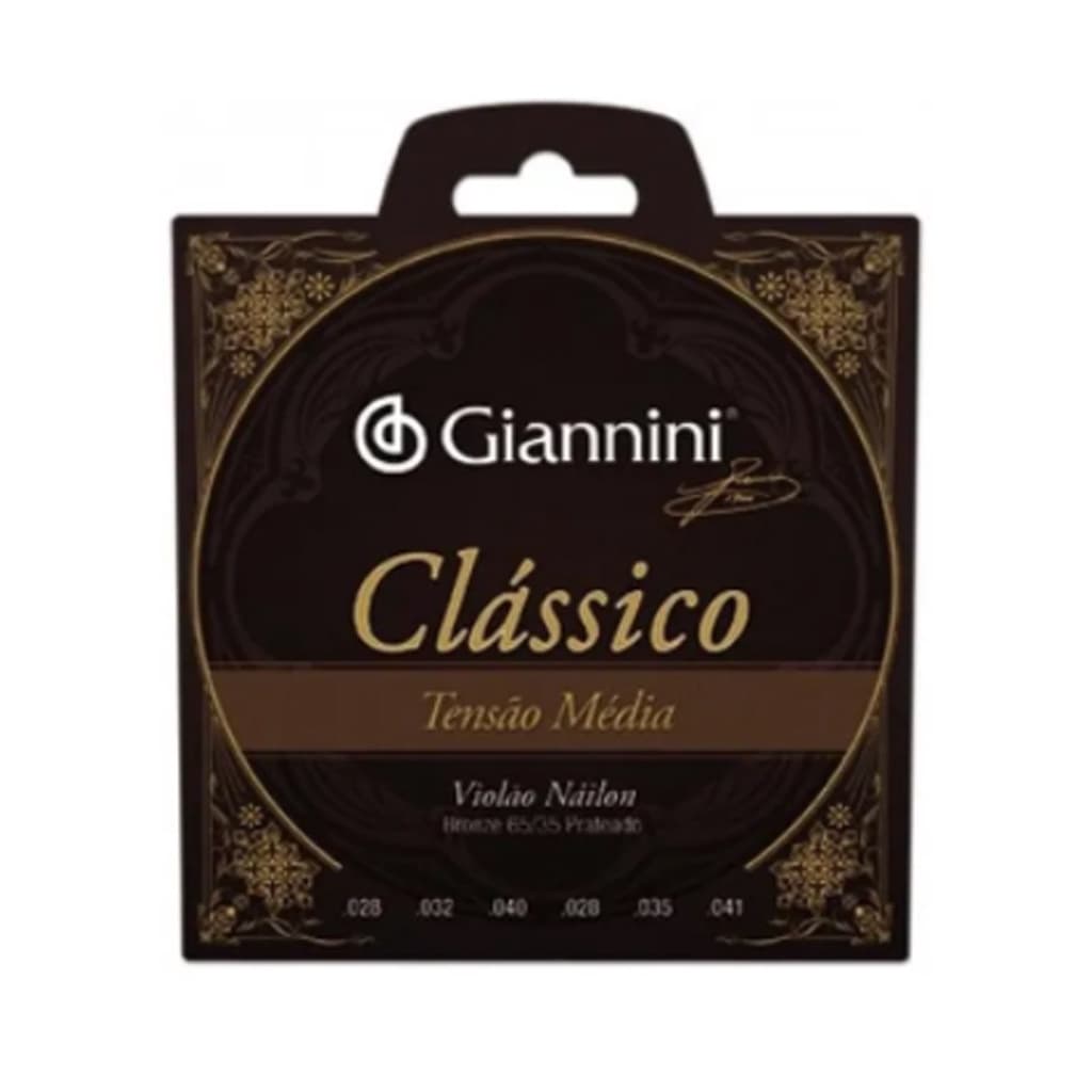 Encordoamento Violão Nylon Clássico Giannini GENWPM