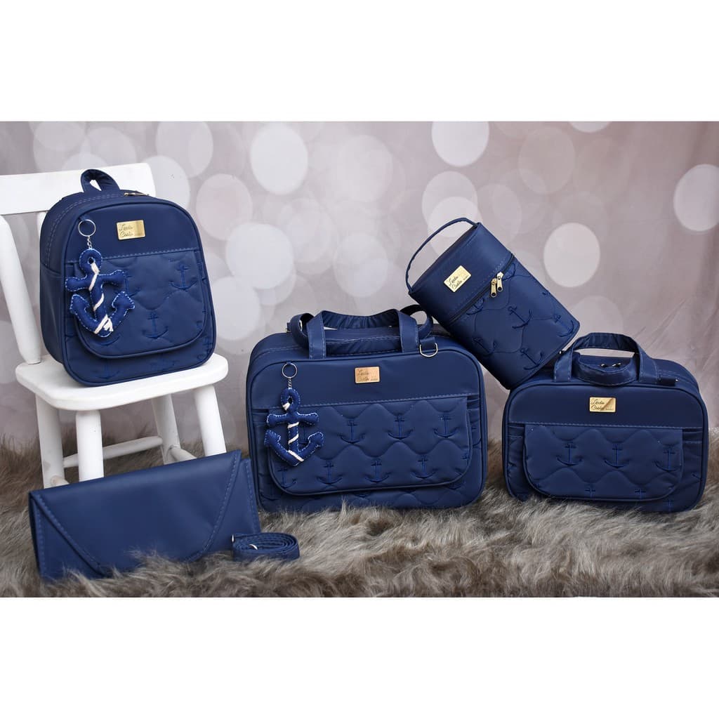 kit de bolsas de bebê saída maternidade de 5 peças modelo de Abas.