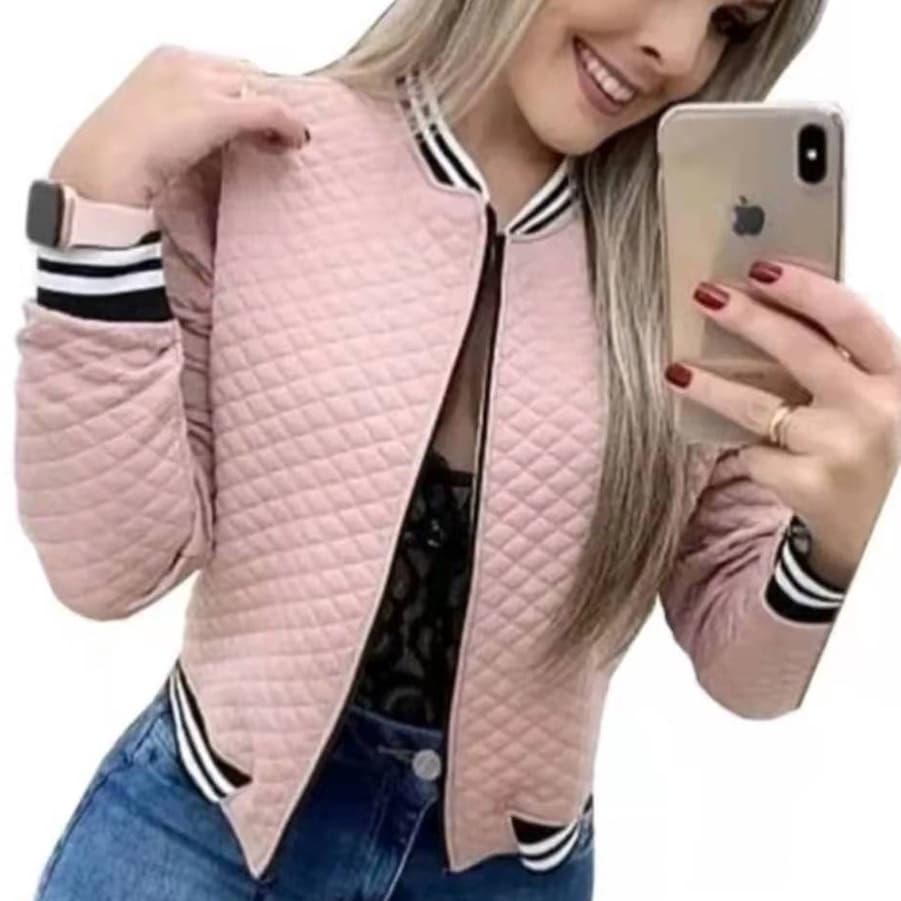 Blusa Abrigo de Frio Jaqueta Jaquetinha BOMBER Casaco Feminina  P  ao G3 Matelassê