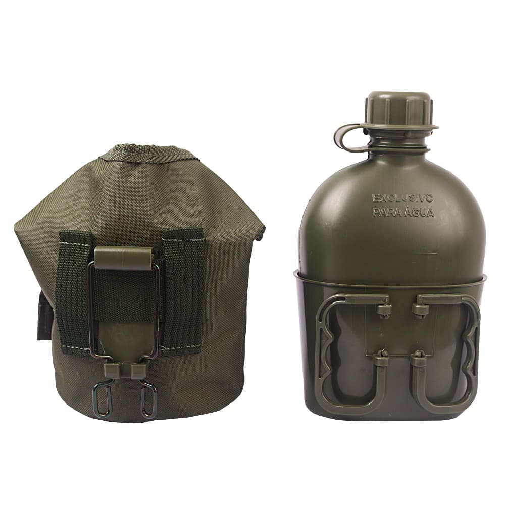 Kit River Cantil + Caneco para Cantil Polipropileno + Porta Cantil USA com Presilha | Verde - Atack