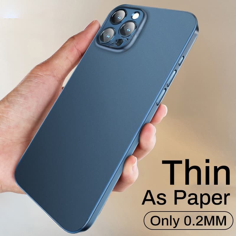 Ultra Fino Fosco Claro Telefone Capa Traseira Para iPhone air 17 16 15 14 13 12 11 xr xs max 6 7 8 plus se2 se3