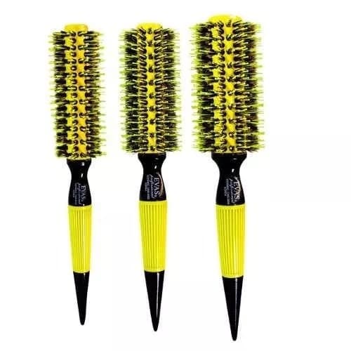 Kit 3 Escovas Evas:3002,3003 E 3005 Profissional Ceramic