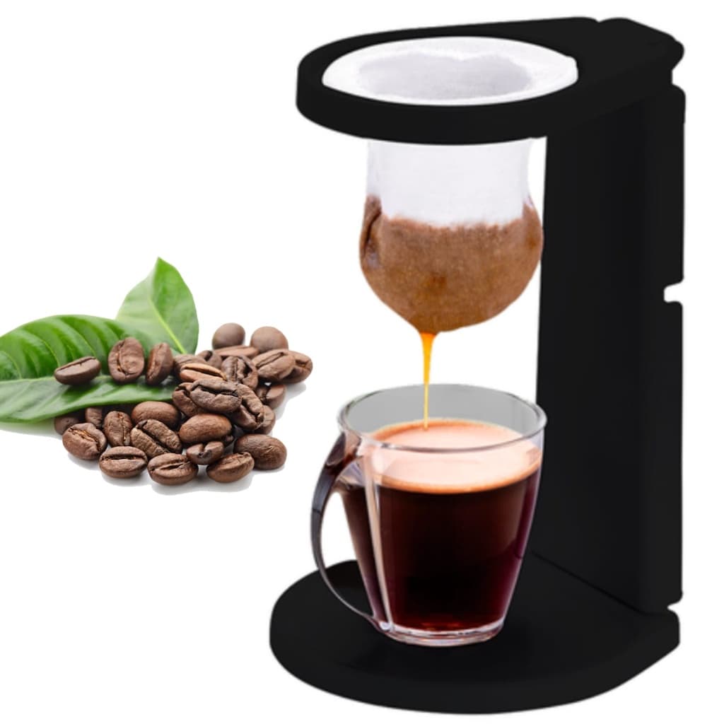 Mini Passador  De Café Chá Coador De Pano Com Suporte Individual