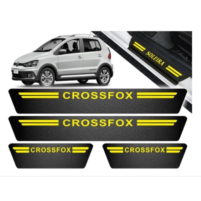 Soleira De Porta Amarela P/ Vw Cross Fox