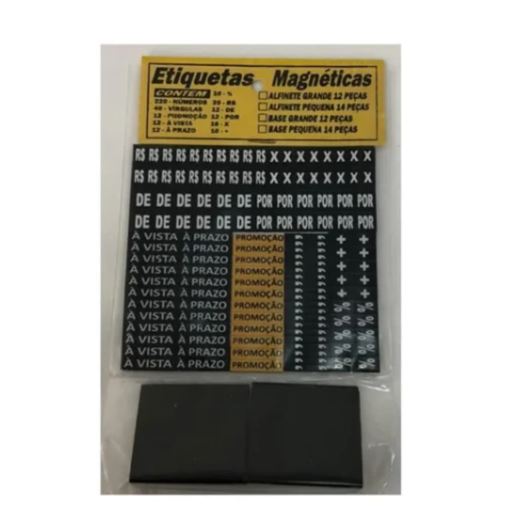 Etiquetas Magneticas Porta Preço Imã Com Base Suporte