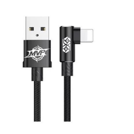 Cabo Baseus Mvp Usb To Lightning Para iPhone 1m 2a Preto