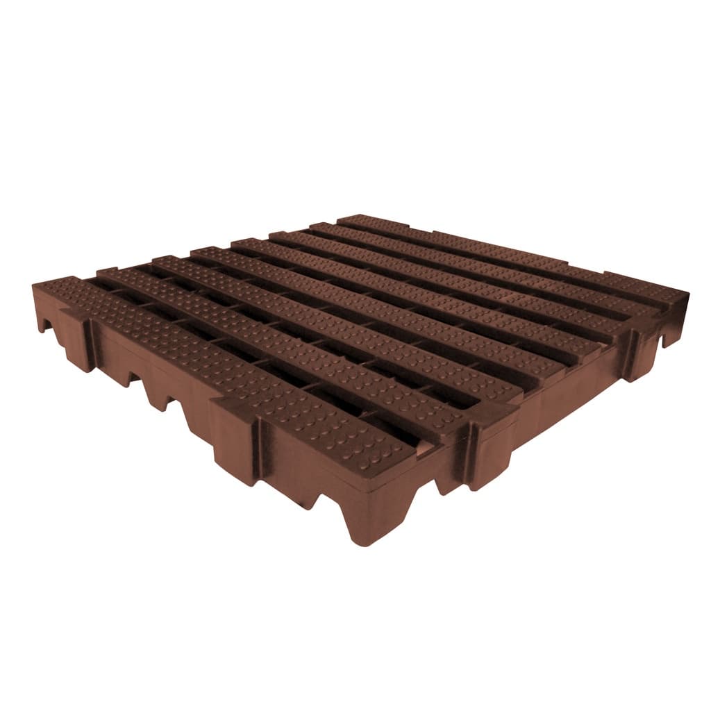 10 und Piso Estrado Palete Deck de Plástico 40X40X4,5  Estrado para camâra fria Preto