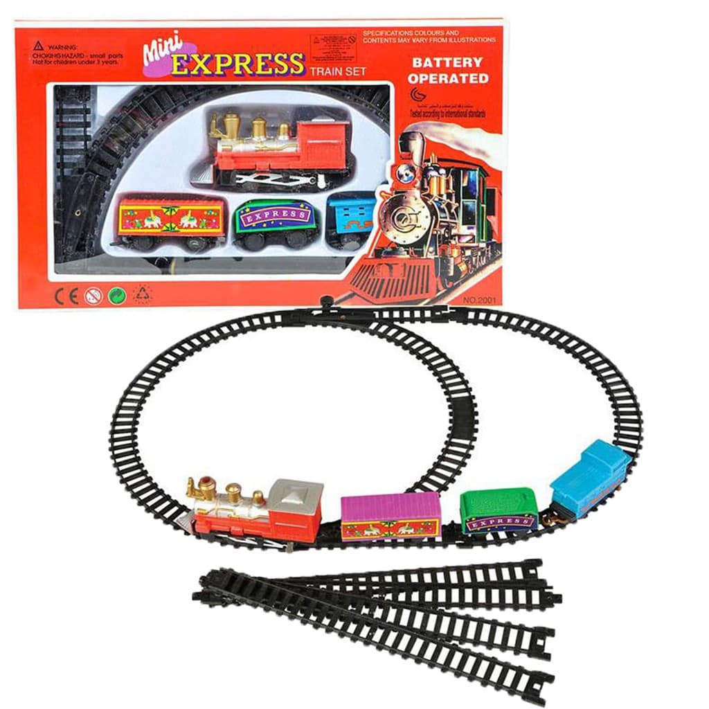 Trenzinho Elétrico 11 Pcs Miniatura Trem Mini Express Estilo Ferrorama Simples