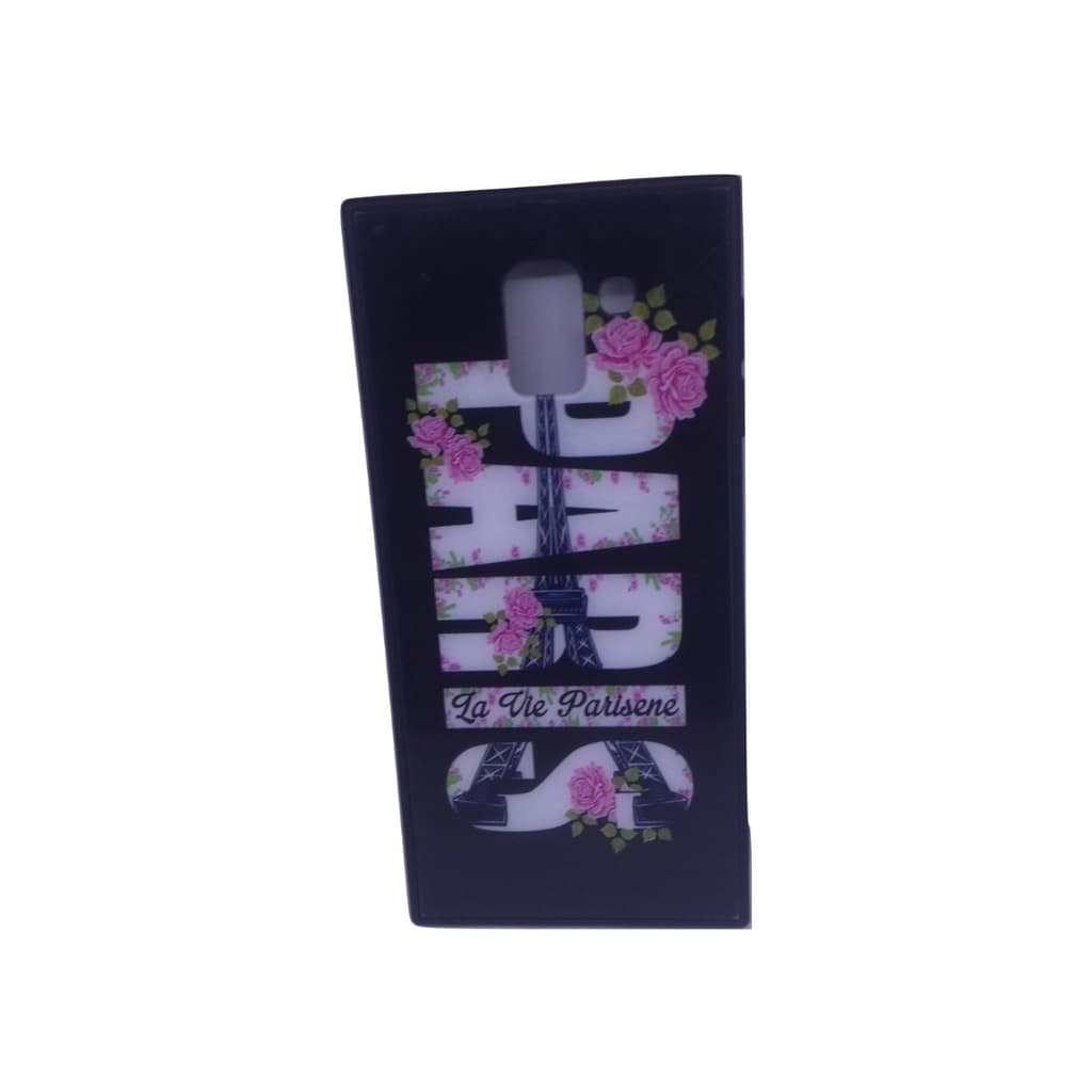 Capa case capinha Emborrachada Galaxy J6 SMJ600 Paris Flores