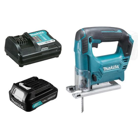 Kit Serra Tico Tico JV101DZ Makita e Bateria 12V 1.5Ah e Carregador