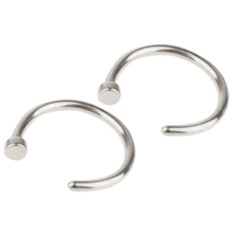 Piercing de Nariz D Argola Prata Unissex 8mm 1 Unidade Aço Cirúrgico
