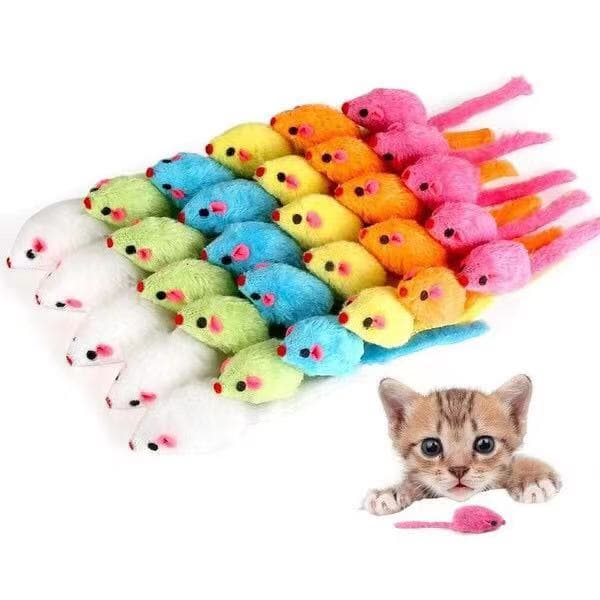 Brinquedo Pet - Ratinho de pelúcia para gatos