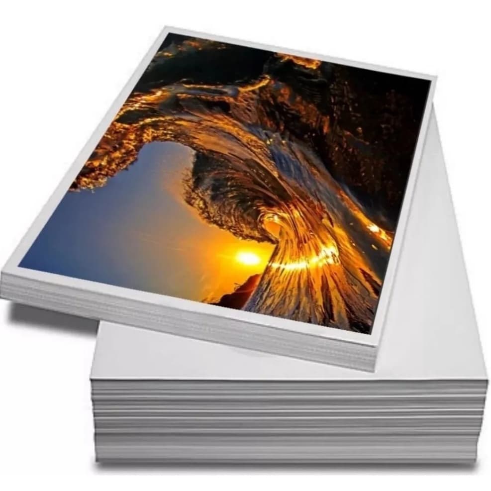 Kit papel fotográfico 180g A4 Glossy Brilhante 100 Folhas papel fotografico MASTERPRINT