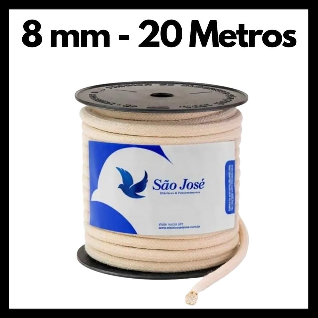 Corda - Cordão com alma - tapete de barbante crú -100 % Algodão - decoração macramê - São José