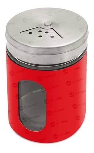 Kit C/ 18 Unidades Porta Temperos Em Aço Inox / Vidro