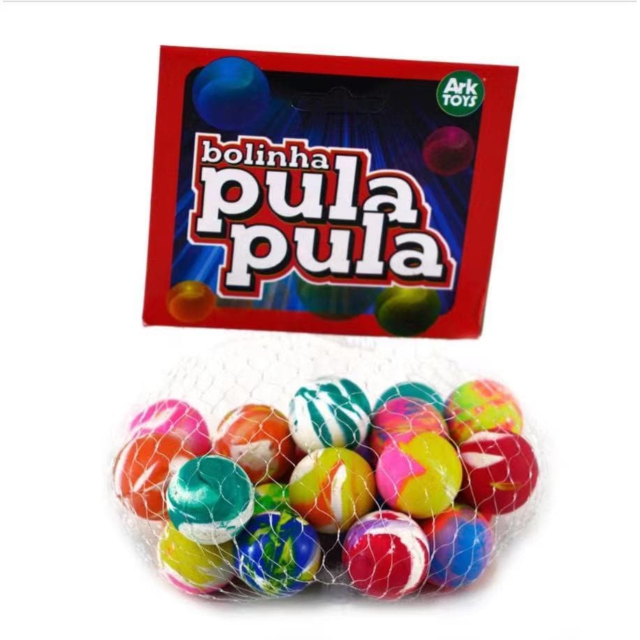 BOLA / BOLINHA PULA PULA KIT COM 24 PECAS COLORS
