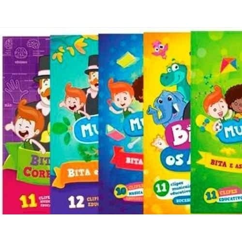 5 Dvds  Mundo Bita Infantil Musical -  Envio Já