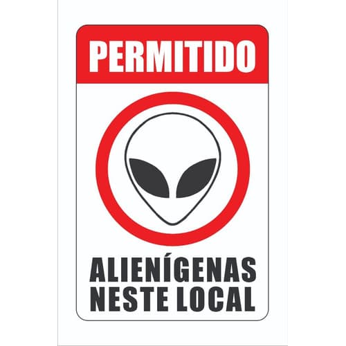 Imã Plaquinha Geladeira Frase Alienígenas Cozinha Decoração