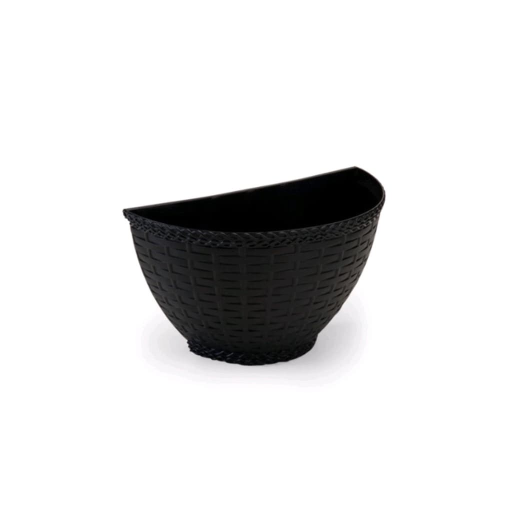 Vasinho De Planta Para Decoração Em Parede Rattan Vaso Meia Lua