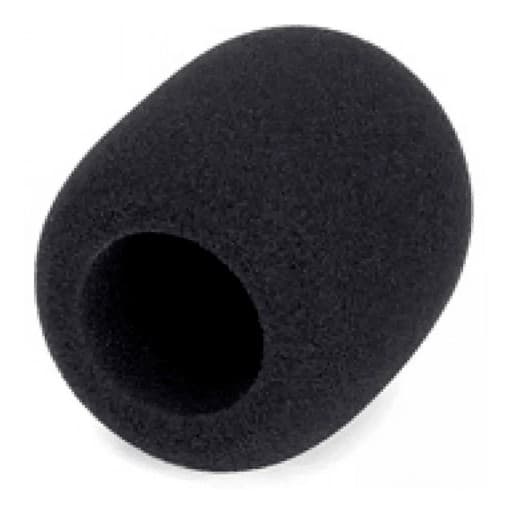 Espuma Para Microfone Sem Fio e Com Fio Proteção Globo Pop Filter Preto