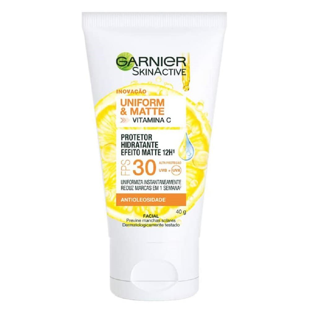 Creme Garnier Matte Fator de Proteção Solar 30 40g Hidratação Facial
