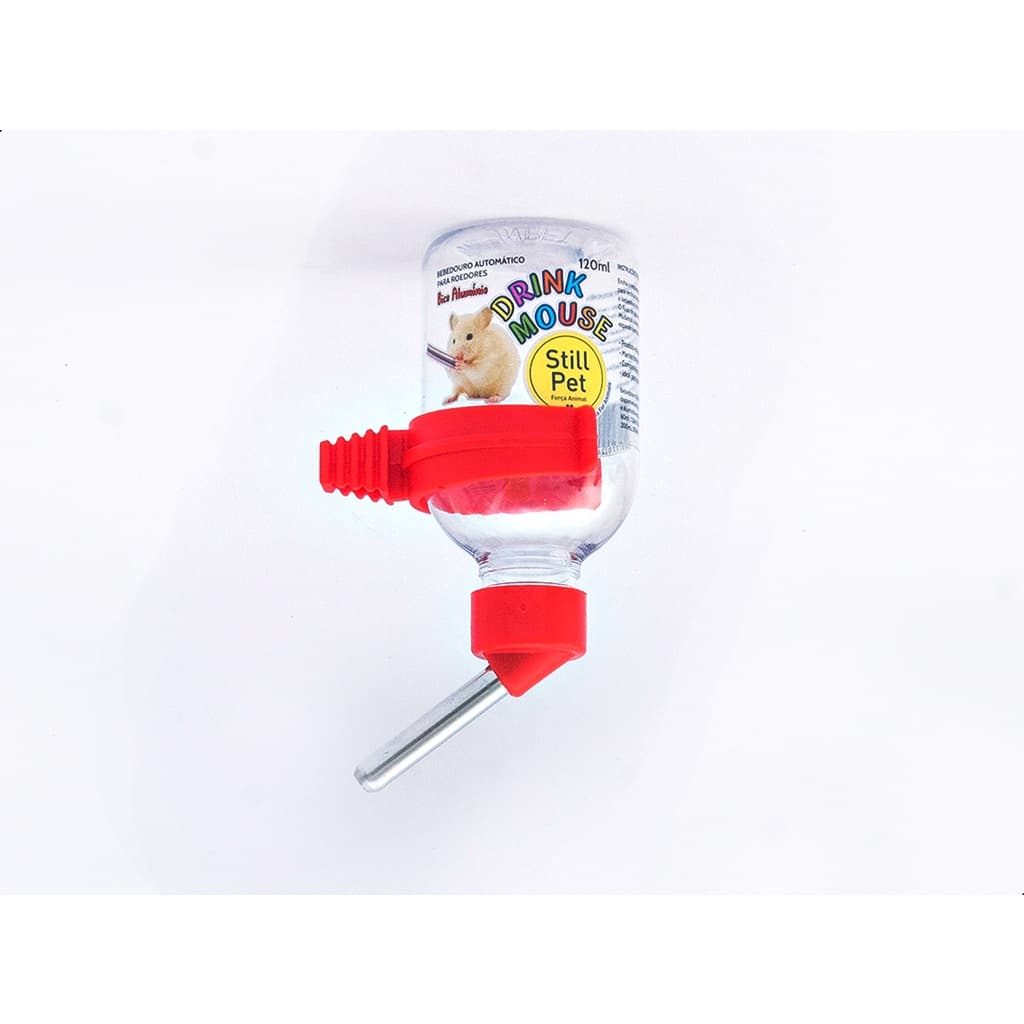 Bebedouro para Hamster e Roedores Drink Mouse Aluminio 120ml