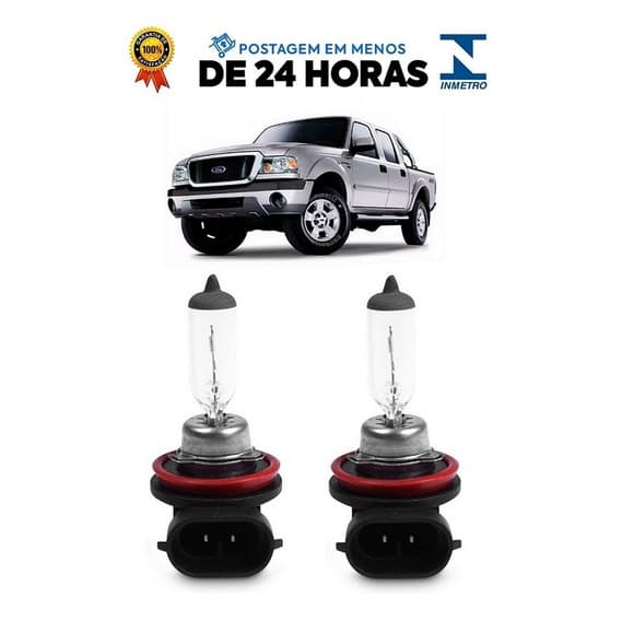 Par Lampada Farol de Milha Ranger 2005 2006 2007 2008 2009 HB4